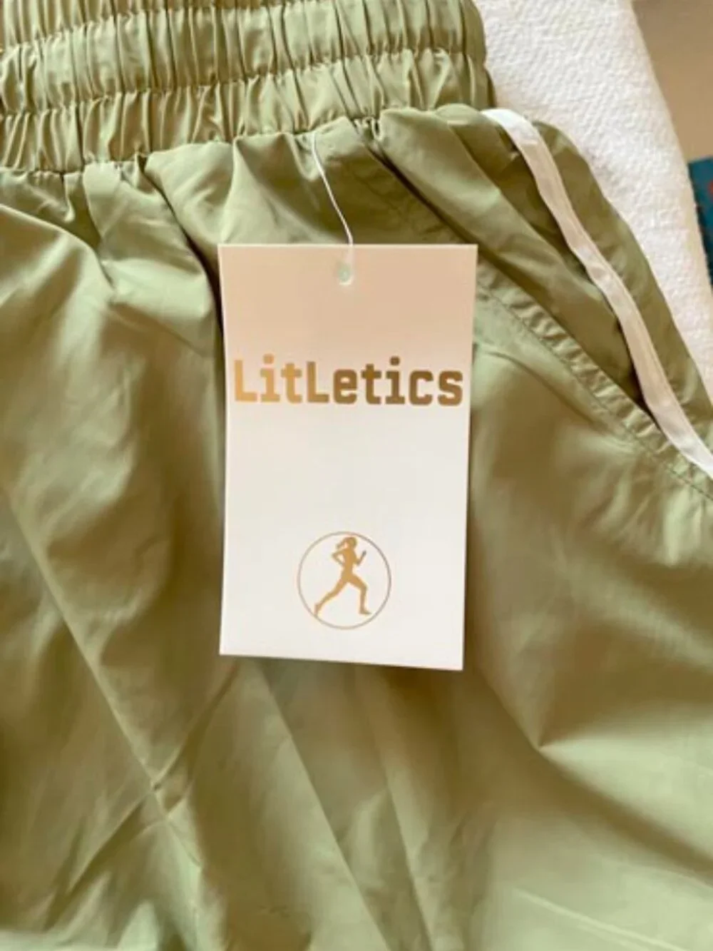 Women’s Olive 2-Piece Windbreaker Set | Hooded Zip Jacket & Dolphin Shorts
